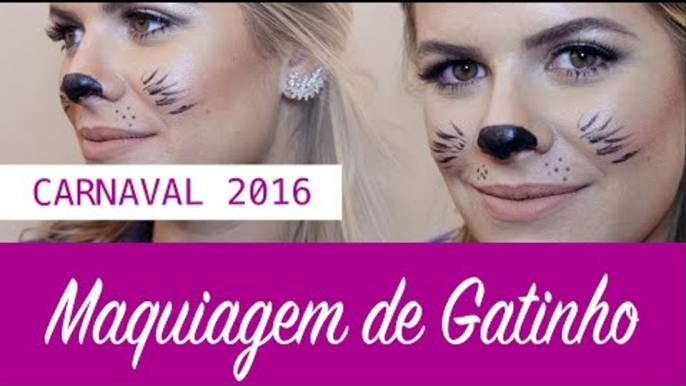 Aprenda a fazer uma maquiagem de gatinho em 10 minutos/Carnaval 2016/JP