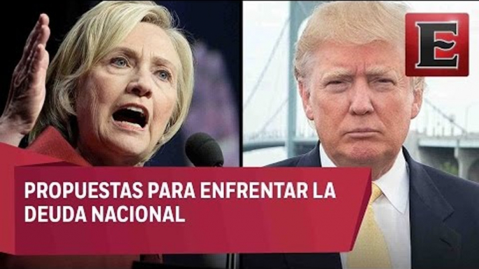 Candidatos hablan sobre la deuda nacional en Estados Unidos / Tercer debate Hillary y Trump