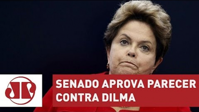 Senado aprova, por 59 votos a 21, parecer contra Dilma | Jornal da Manhã | Jovem Pan