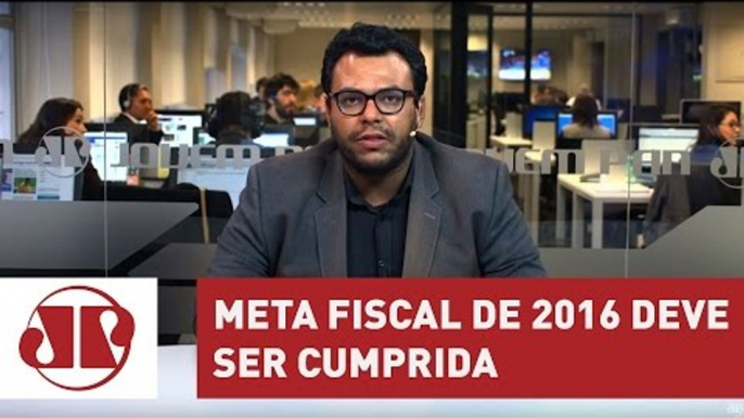 Meirelles afirma que meta fiscal de 2016 será cumprida | Jornal da Manhã | Jovem Pan