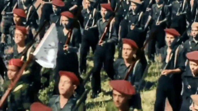 Spanish civil war color footage- Guerra civil española en color