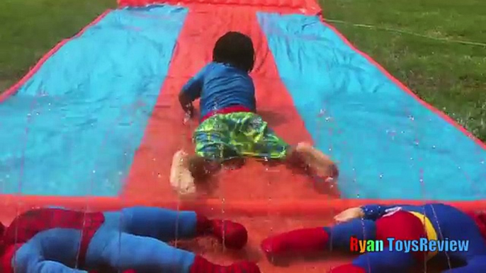 Ordenanza muñeca familia para divertido gigante ir inflable Niños n / A tiburón diapositiva superhombre juguetes agua agua agua h2o