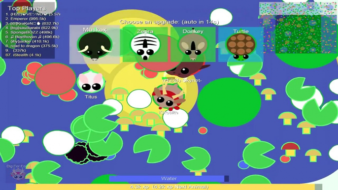 MOPE.IO THE BEST WAY TO LEVEL THE FASTEST TO THE LAST ANIMAL USING ALL BIOMES! (Mope.io)