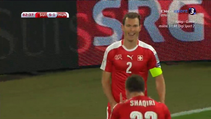 Stephan Lichtsteiner Goal HD - Switzerland 5-1 Hungary - 07.10.2017