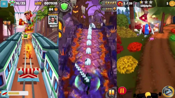 Temple Run 2 Halloween VS Looney Tunes Dash! VS Subway Surfers