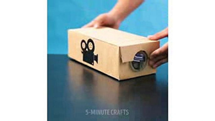 How to make an easy pinhole projector l 5-MINUTE CRAFTS