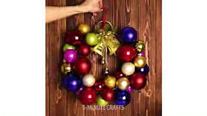 3 Christmas holiday decorations you can make at home l 5-MINUTE CRAFTS