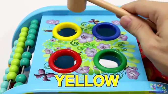 Apprentissage les couleurs nombres avec léléphant en bois jouets éducatif vidéo pour enfants les tout-petits