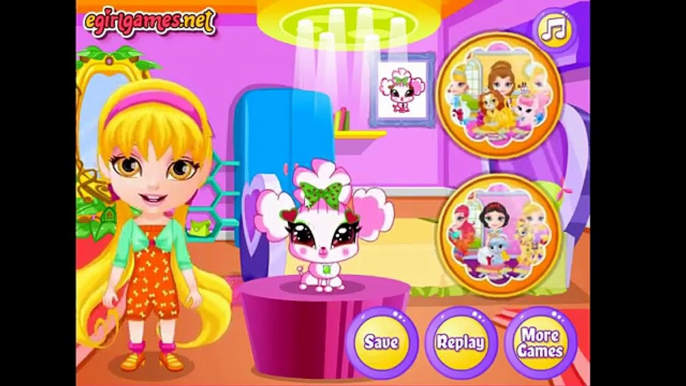 Baby Barbie My Fairy Pets -Winx Musa, Techna, Stella Pets Ginger, Pepe & Chick Care Game F