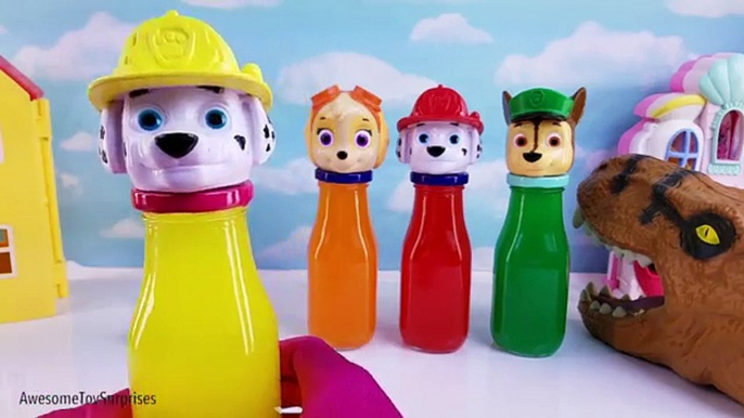 Bouteilles coloré la famille doigt Apprendre garderie patrouille patte rimes chanson jouet eau Col de surprises