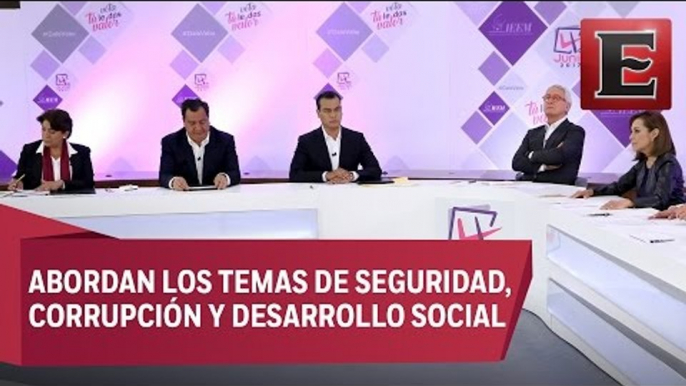 Acusaciones y pocas propuestas en el primer debate de los candidatos al Edomex