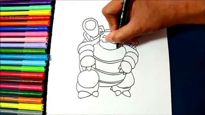 COMO DIBUJAR A BLASTOISE - POKEMON GO / how to draw blastoise - pokemon go