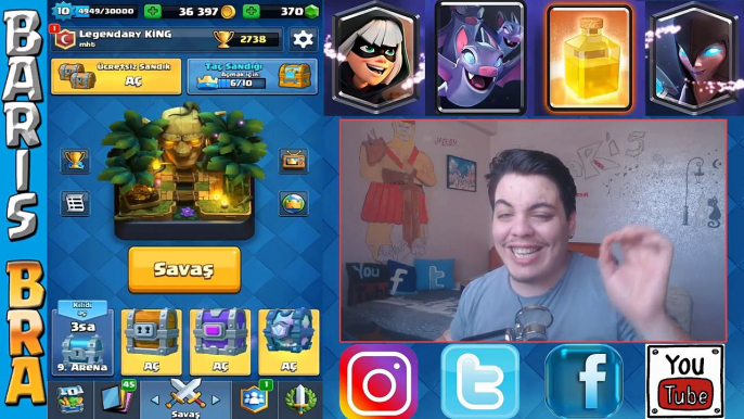 RİSK!! 17000 Gem Değerinde Sandık Açılımı (CEZALI) Clash Royale