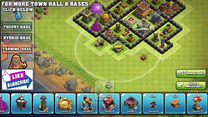 Clash of Clans - Town hall 8 (Th8) War Base + Defense REPLAY - ANTi GoWipe ANTi Dragon ANT