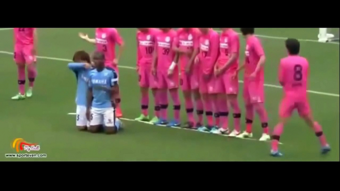 Best Funny Free Kick Goal Moments Ever in Football History