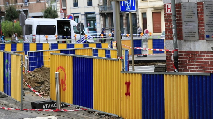 Second effondrement Chaussée de Louvain à Bruxelles