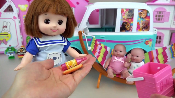 Baby Doli and picnic car surprise eggs toys baby doll play