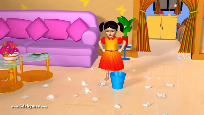 Bits of Paper - 3D Animation English Nursery rhyme for children with lyrics