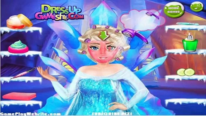 Et les dessins animés Robe gelé complet des jeux maquillage Princesse vers le haut en haut mariage Disney elsa episo