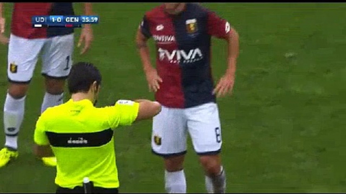 Andrea Bertolacci Red Card - Udinese 1-0 Genoa 10.09.2017