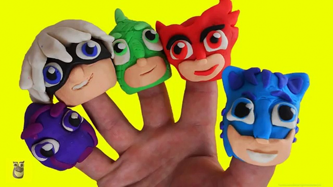 PJ Masks Finger Family | Play-Doh Stop Motion Video For Kids