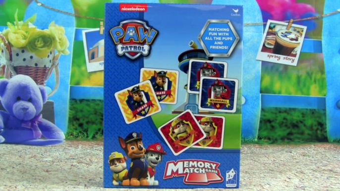 PAW PATROL MEMORY MATCH GAME with PAW PATROL PUPS! Nickelodeon Fun Games YouTube Video For Kids