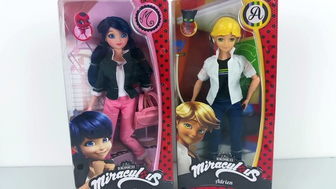 BONECOS MARINETTE E ADRIEN DO DESENHO MIRACULOUS AS AVENTURAS DE LADYBUG EM PORTUGUES