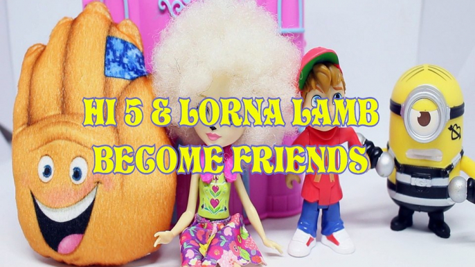 HI 5 & LORNA LAMB BECOME FRIENDS ALVIN & CHIPMUNKS MINIONS TOYS PLAY EMOJI FILM ENCHANTIMALS DESPICABLE ME 3