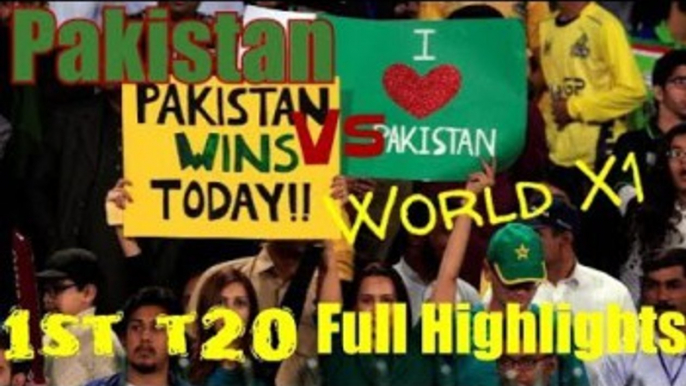 Pakistan Vs World XI Full Match Highlights- World XI Batting - 1st T20i 12 September 2017