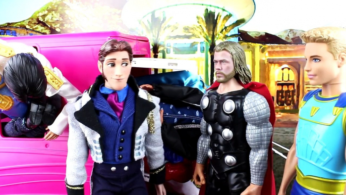 Frozen Hans Kidnaps Kristoff, Jack Frost, Thor to Marry Frozen Elsa. With Anna and Disney Villains