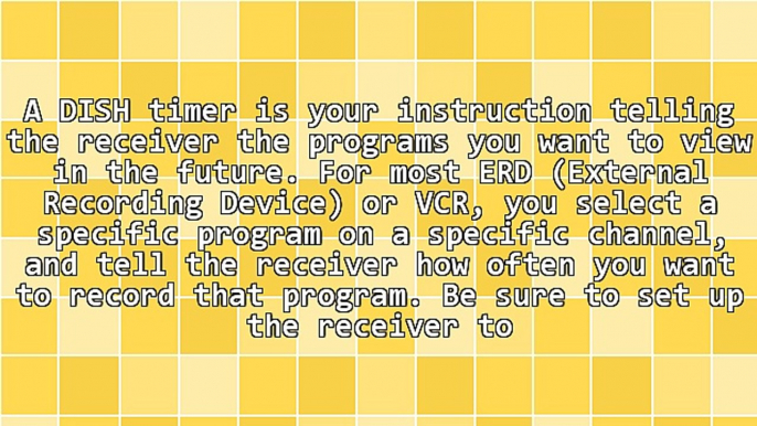 Setting Up and Using Timers With DISH Is Simple