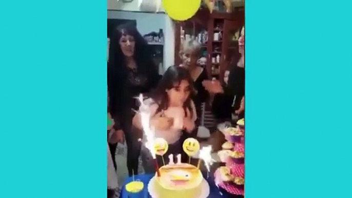 Horrifying video of Birthday girl is turned into a FIREBALL by silly string