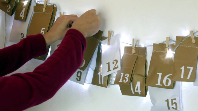DIY Upcycled Advent Calendar // Christmas Crafts | Curly Made