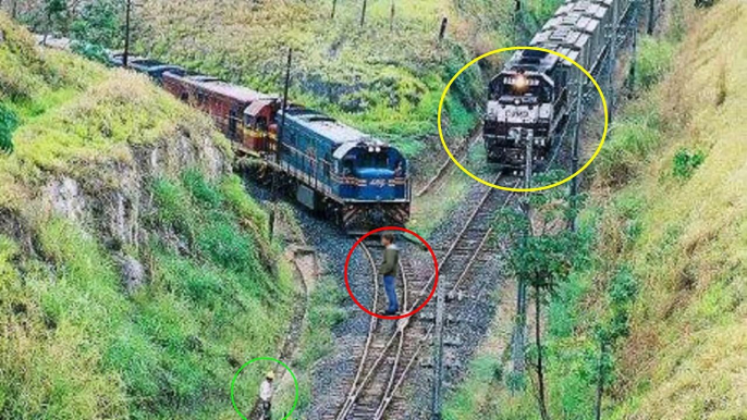 जब सामने से आयी ट्रेन ,आगे जो हुआ.......| Train in front of train