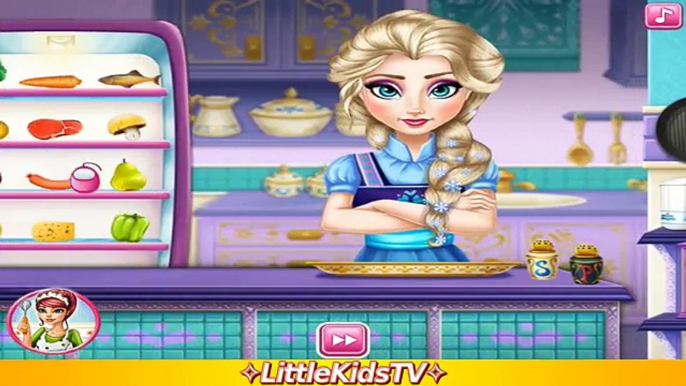 [✧LittleKidsTV✧] Frozen Elsa Real Cooking - Disney Frozen Game For Kids