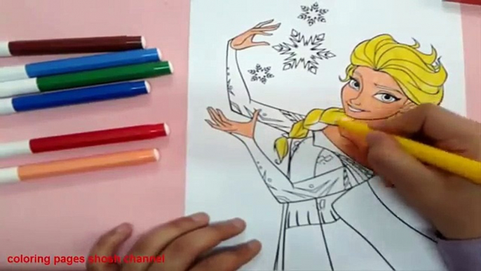 arts for kids : How to color frozen colouring pages , princess coloring pages , speed colo