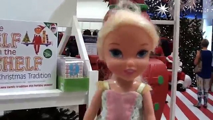 Anna and Elsa Toddlers Go Christmas Shopping Toy Hunting List New Playing Fun Santa Toys In Action