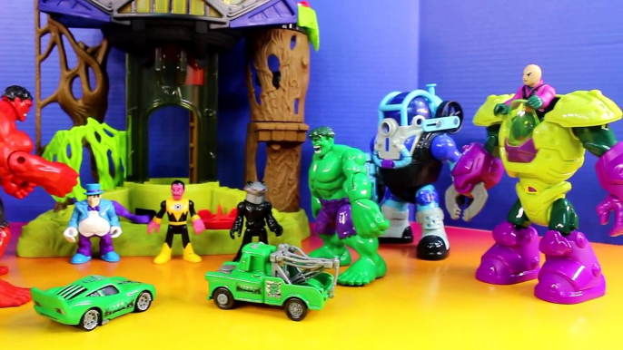 Hulk Smash Brothers Smash Dad Disney Pixar Cars Lightning McQueen & Mater Go Smashing Imaginext Toys