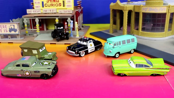 Disney Pixar Cars Army Doc Tells Army Car Lightning McQueen Mater Cars War 3 Filmore