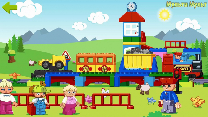 Lego Duplo Trains Game | Cartoon about train | Dibujos animados sobre tren