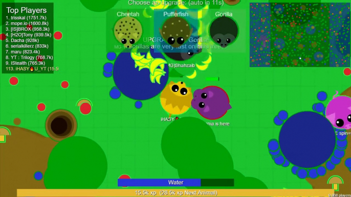 Mope.io - NEW OCTOPUS AND FOOD UPDATE // SHAPESHIFTING TROLL // BEST INGAME XP !! iHASYOU