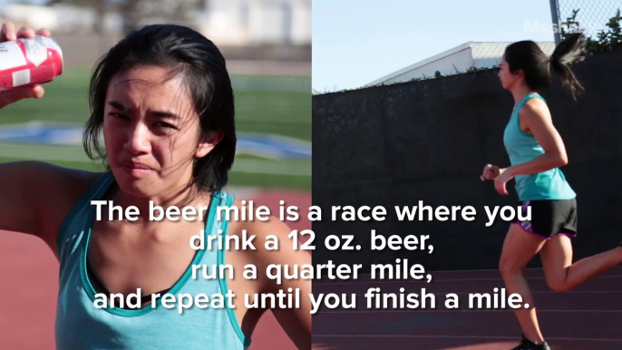 This is what happens when you run a Beer Mile
