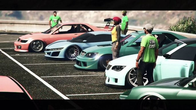 GTA V CAR MEET | JDM VS GERMAN | STANCE LOVERS ONLY | PS4 Rockstar Editor