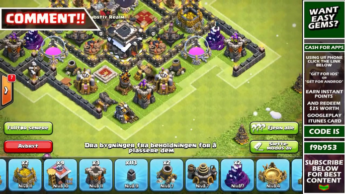 Town Hall 9 / TH9 Best Farming Base 2016 | Protect Town Hall 9 Storages + Free Shield Base