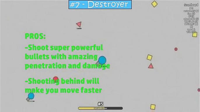 Diep.io - Ranking the classes/upgrades from Worst to Best (2.0) (**OUTDATED**)