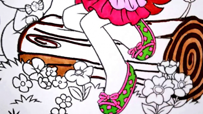 Strawberry Shortcake Berryfest Princess Berry bitty Adventures Coloring Book page Fun for kids