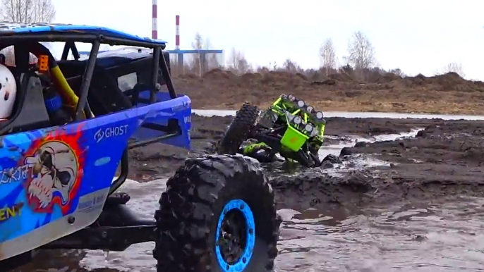 RC MUD Trucks 4x4 Trail — Axial Wraith VS WLtoys 10428 — RC Extreme Pictures