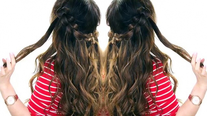 Pull-Through WATERFALL BRAID Hairstyle ★ Easy Hairstyles | Headband Braids