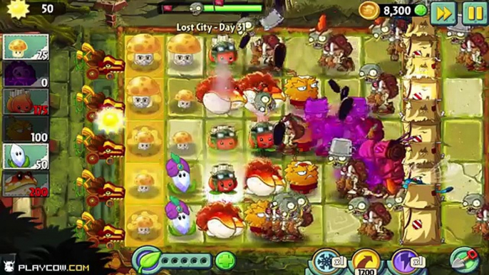 Plants vs. Zombies 2 - Lost City Part 2 Day 31 Gameplay Walkthrough! (PVZ 2)