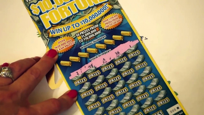 2 WINNING TICKETS!! 10 Million Dollar Fortune $25 Florida Lottery Scratcher Tickets